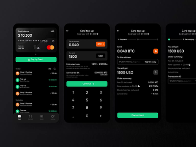 Crypton Black&White btc clean design cordano crypotcurrency cryptoapp eth finance investment mobileapp mobileappdesign services simple solution ui user experience ux