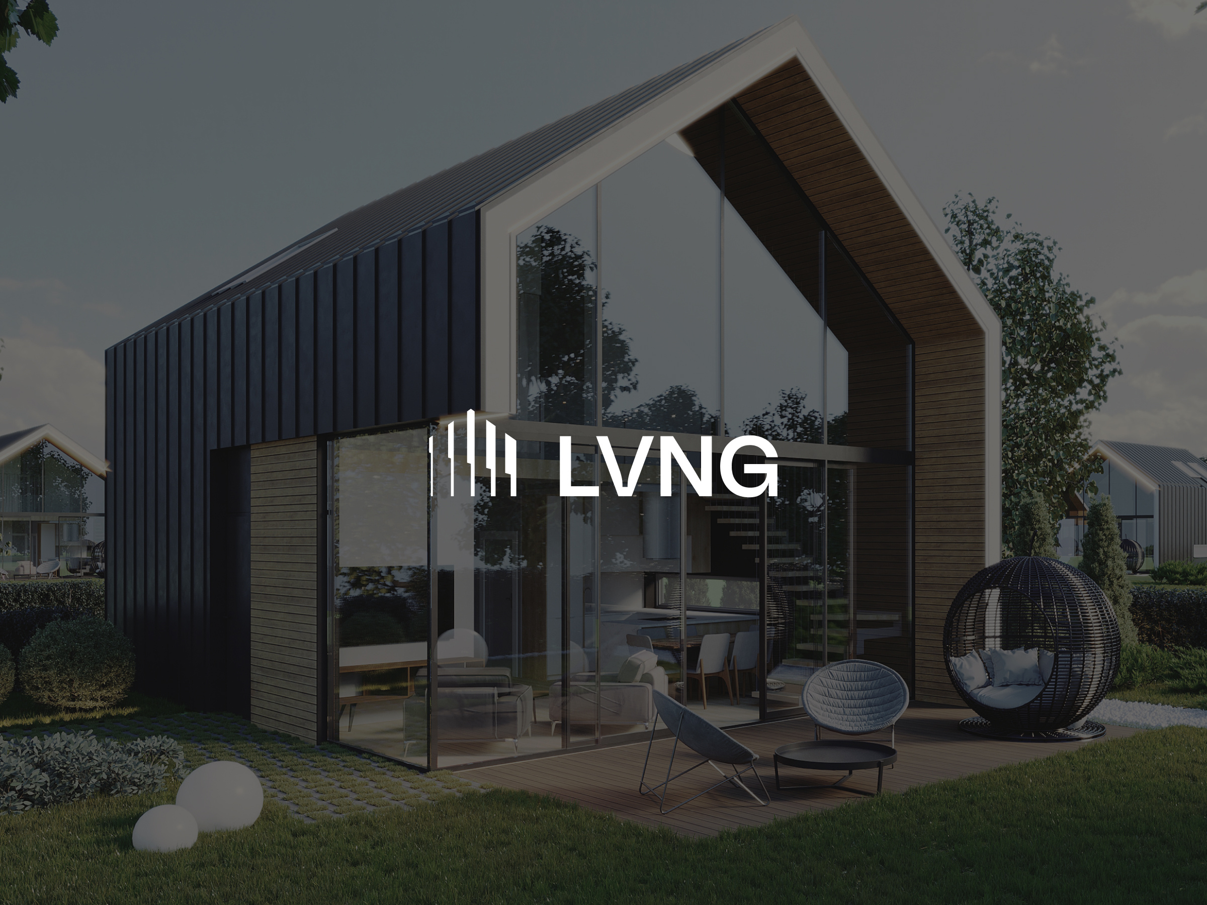 🏡LVNG | Real Estate 3.0 [website] branding building clean design hero home landing page layout logo modern real estate ui ux web3 white