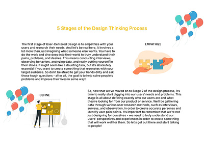 5 STAGES OF DESIGN THINKING design graphic design ui uiux