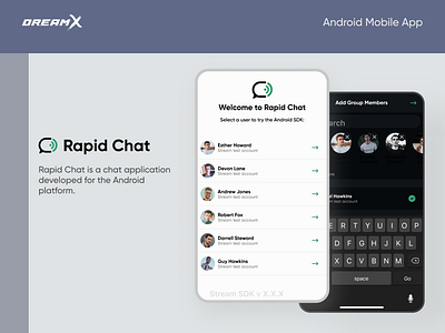 Rapid Chat [Messenger] app dark mode dark theme design dreamx figma illustration light mode light theme messenger mobile mobile app mobile app design startup ui ui design ux ux design web design whatsapp