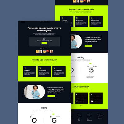 Back Ground Removal Website Design background removal branding design design agency landing page photo editing web remove bg saas services website software design software website ui ux ux website web design web design agency web development website website design
