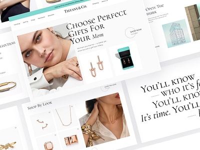 Tiffany&Co Concept: E-Commerce Website beauty design e commerce graphic design home homepage design jewellery jewelry shop shopify ui ux