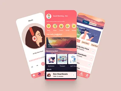 Mental Health App 3d animation app best branding chat chennaisuperkings cskfamily cskforever design dhoni graphic design icon illustration logo minimal typography ui ux vector