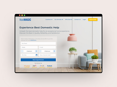 House Cleaning Website cleaning service website cleaning website homepage design homepage web design homepage web ui design house cleaning website landing page landing page design minimalist design service web design ui design ux design web design web ui design