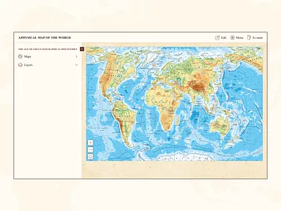 Education web app for learning geoghaphy app book design education geography history homepage illustration knowledge lesson map minimal school science study ui university ux vector web