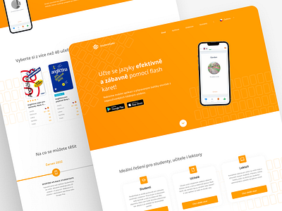 StudentGate - Landing Page design e learning graphic design landing page mobile phone ui web webdesign website