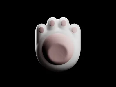 Meow stop. 3d blockchain c4d cat crislabno crypto design icon illustration meow render sign stop