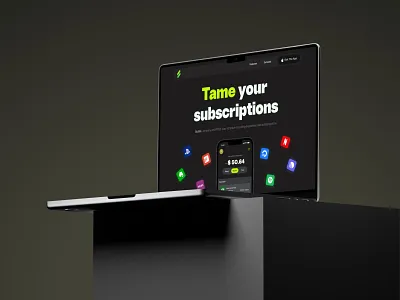 Subbi - Landing page design ui