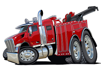 Red Fire Truck animation car cartoon cartooncar character charactercar design illustration