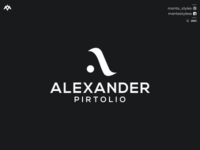 ALEXANDER PIRTOLIO a icon a logo branding design graphic design icon illustration letter logo minimal ui vector