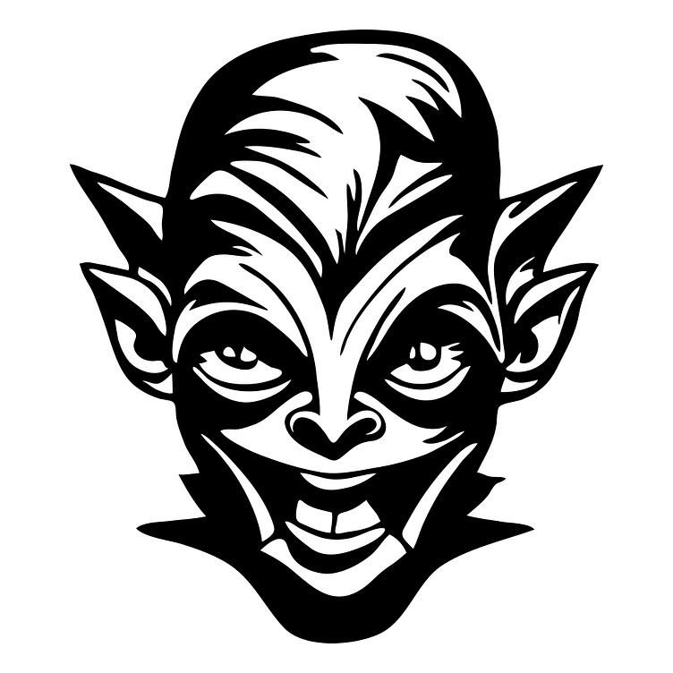 Goblin face illustration by Sina zh on Dribbble