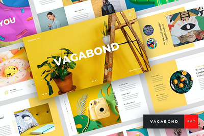 Vagabond - Creative & Business PowerPoint Template clean colorful company corporate google slides keynote modern multipurpose multipurpose template photography pitch deck portfolio powerpoint presentation studio template unique web design web development website