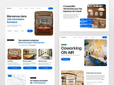 Coworking landing page booking coworking desktop landing page