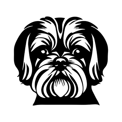 Dog face illustration