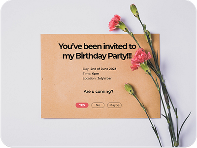 Daily UI 78: Pending Invitation branding dailyui design figma graphic design invitation typography ui ux