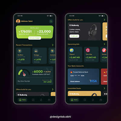 Fintech dark mode app branding darkmode design finance fintech limit mobileapp ui ux web