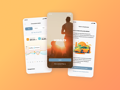Wirglo: Mobile app for retail customers in the energy industry ui