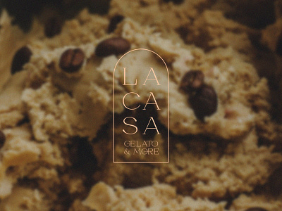 LA CASA gelato&more arch brand branding design gelato ice cream identity italian italy logo minimal