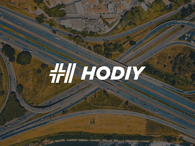 HODIY logistics brand branding cargo crossroads design logistics logo minimal roads transport