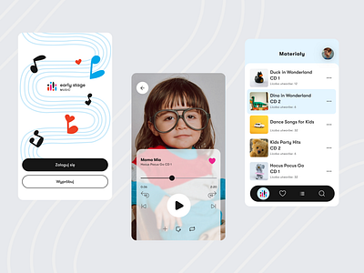 ES Music App app developers graphic design kids music ui ux