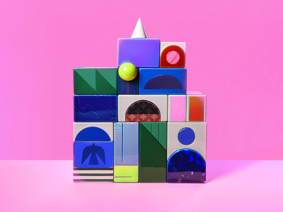 💞🎾🔳🌲🔵 building blocks ceramics colorful colorful blocks colorful shapes geometric geometric shapes geometry illustration midjourney minimal mosaic tiles