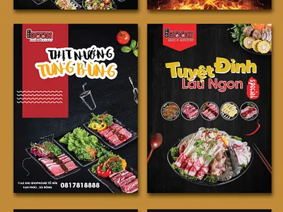 BBQ & HOTPOT branding design graphic design