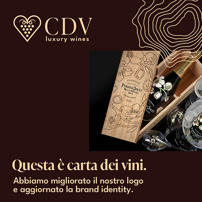 Carta Dei Vini brand presentation adv advertising brand identity branding design graphic design illustration logo