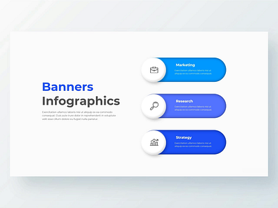 Animated PowerPoint Infographic animated banners diagram illustration illustrator infographic option options powerpoint ppt template step