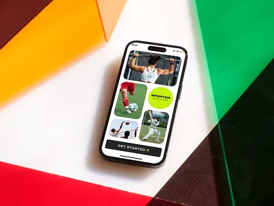 Sporter - App Mockup UI adobe animation app app design branding design logo motion graphics ui uiux ux