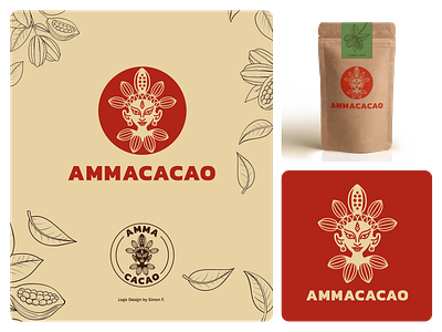 amma cacao emblem logo amma amma cacao ammacacao annapurna brand cacao coffee emblem hindu hot chocolate indian logo organic starbucks