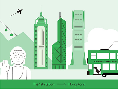 2023 Travel Around The World | Hong Kong architecture city design dribble shot google hong king illustration