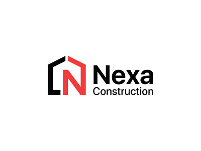 Nexa Construction Logo brand branding branding identity concept construction logo design flat icon identity illustration ilogo inspire logo logo inspiration minimal modern n logo