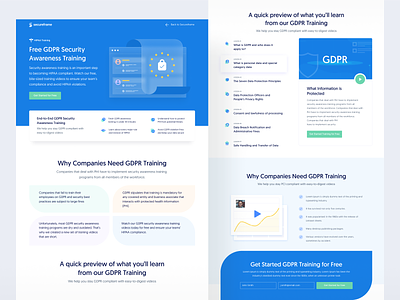 Secureframe - Free GDPR Security Awareness Training gdpr header inspiration landing page minimal web design website