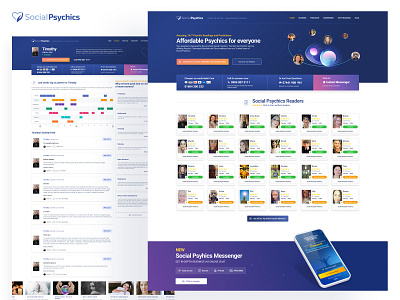 Social Psychics - Marketing Website Design design graphic design ui ux web