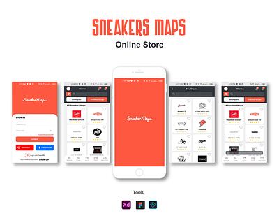 Sneakers Maps (Ui UX) ui ux