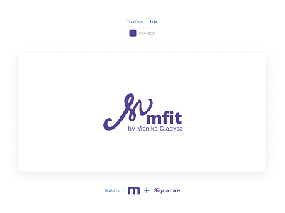 Mfit - Personal Gym Trainer Logo Design graphic design logo