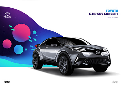 C HR Toyota advertising campain car connection datacenter datasecurity design futur generative identity illustration industry internet iot tech techlead ui vehicle