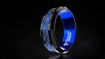 Wedding Ring 3d animation design