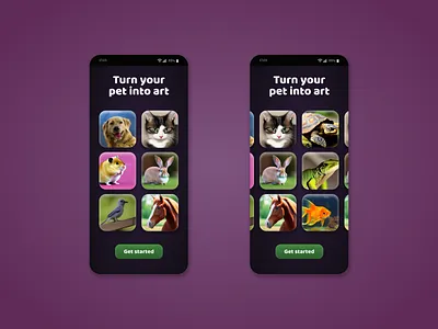 Pet AI Image Generator Mobile App dog