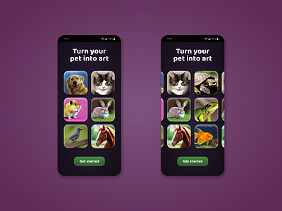 Pet AI Image Generator Mobile App dog
