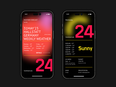Weather app challenge dailyui dailyui037 design mobile mobile app ui weather