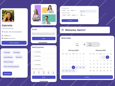 UX Research and UI design for a healthcare platform app design components design design system healthcare interface online platform research ui ux