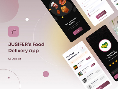 Food Delivery App design graphic design mobile app ui ui design ux visual design