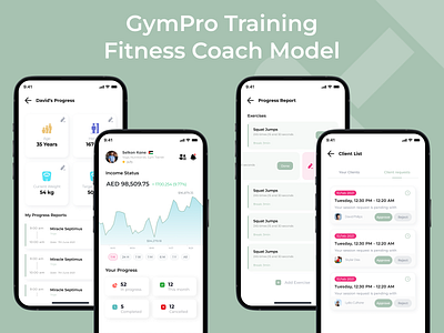 GymPro Mobile App app app design design figma mobile app design ui ui design uiux ux ux design