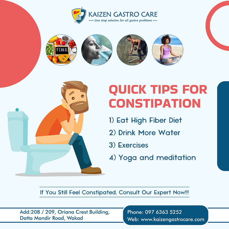 Quick Tips For Constipation Kaizen Gastro Care By Kaizen Gastro Care On Dribbble 0147
