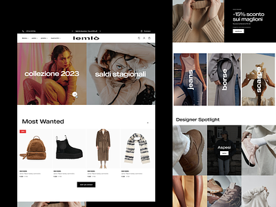 Fashion E-Commerce design ecommerce fashion homepage minimal ui ux web webdesign website