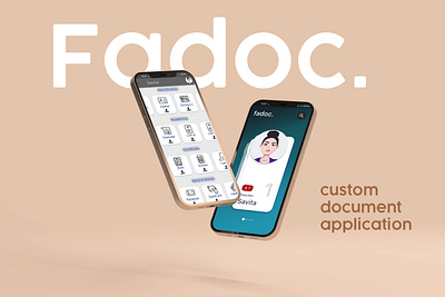 Fadoc custom document application UI idea. app branding design flutter graphic design illustration logo ui ux vector