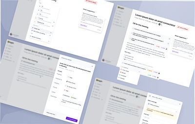 Redesign for an AI-Powered management software used by managers. ai artificial intelligence b2b ml saas software ui ux