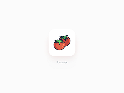 Tomatoes icon agriculture art cute farm food healthy icon organic sticker tomato vegetables vegetarian