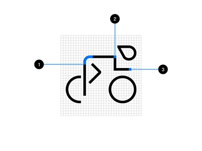 adidas Runtastic icon system, Race Cycling icon adidas app corner radius custom icons grid icon icon design pixel perfect race cycling runtastic sport stroke